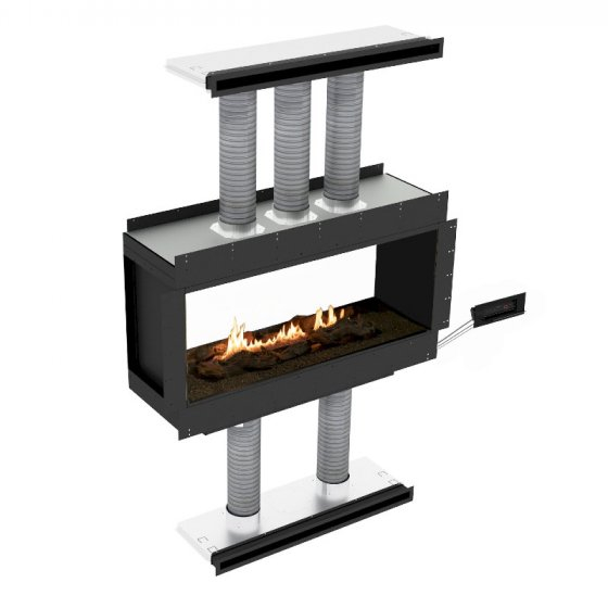 Panorama Tunel Fireplace-Planika